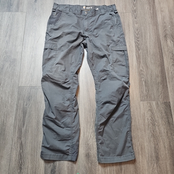 Carhartt Force Extremes Canvas Pants Mens Sz 40x34 Relaxed Gray Workwear 101964 - Picture 1 of 6